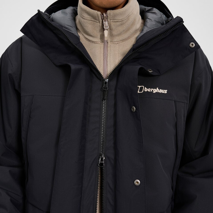 los hombres wansbeck aislado parka - negro berghaus