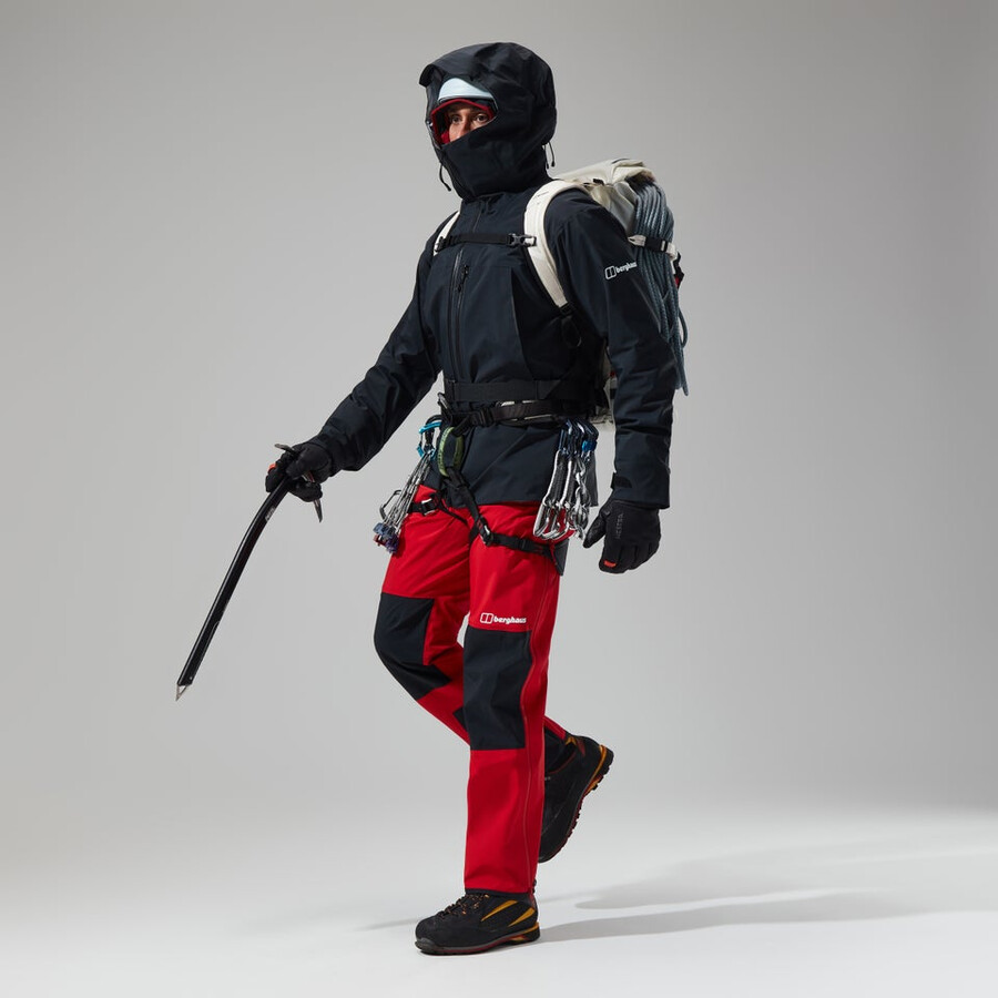 los hombres del mtn buscador de la chaqueta de gore-tex - negro berghaus