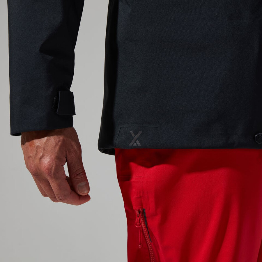 los hombres del mtn buscador de la chaqueta de gore-tex - negro berghaus