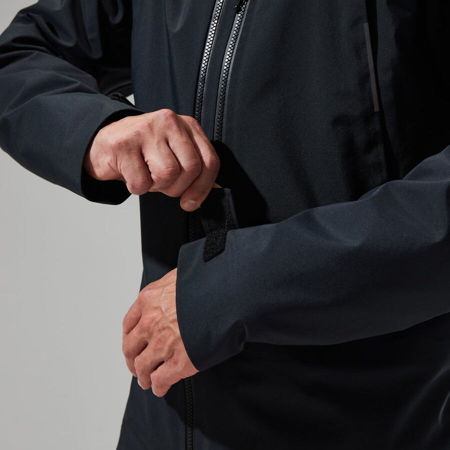 los hombres del mtn buscador de la chaqueta de gore-tex - negro berghaus