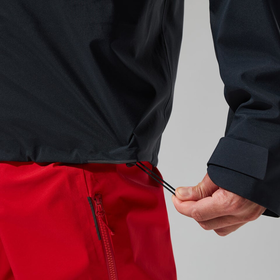 los hombres del mtn buscador de la chaqueta de gore-tex - negro berghaus