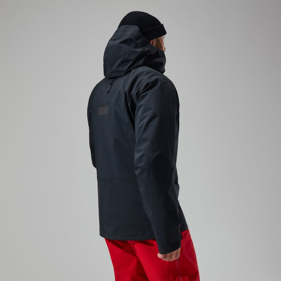 los hombres del mtn buscador de la chaqueta de gore-tex - negro berghaus