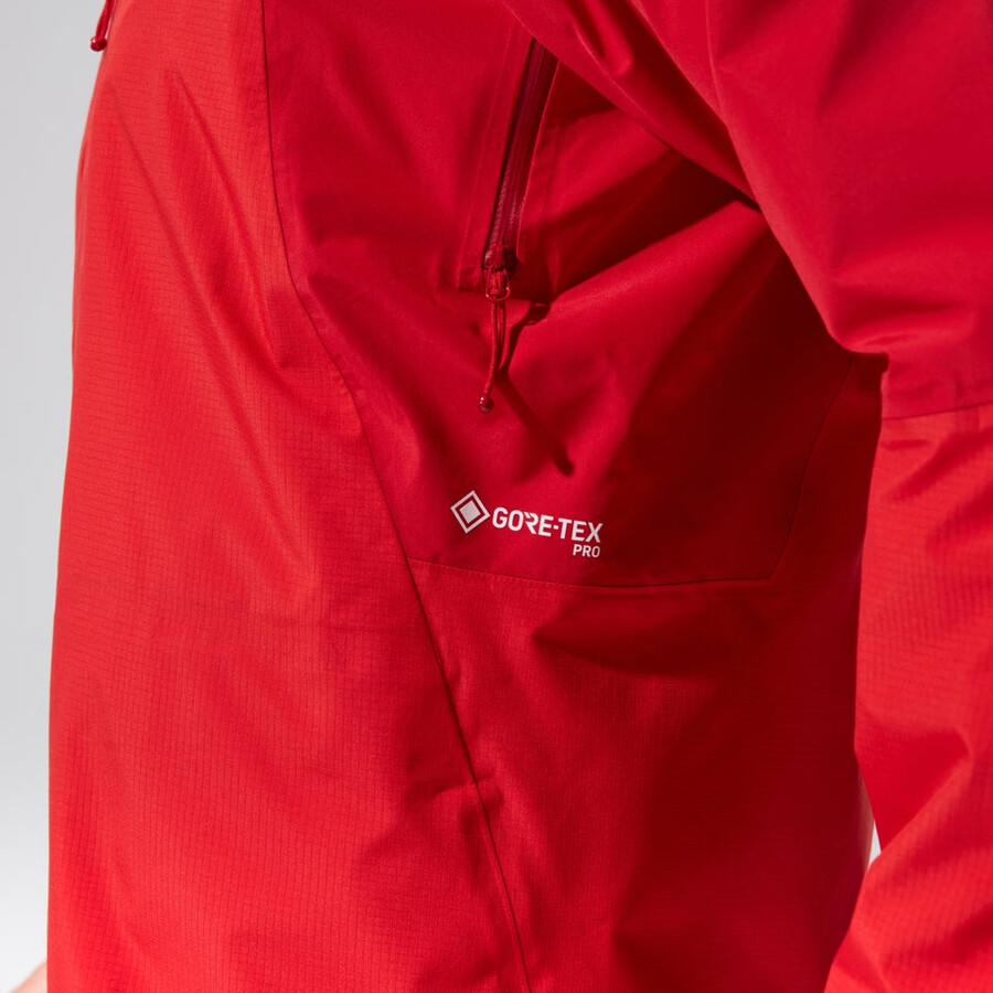 los hombres del mtn guide alpine pro chaqueta de gore-tex - rojo berghaus