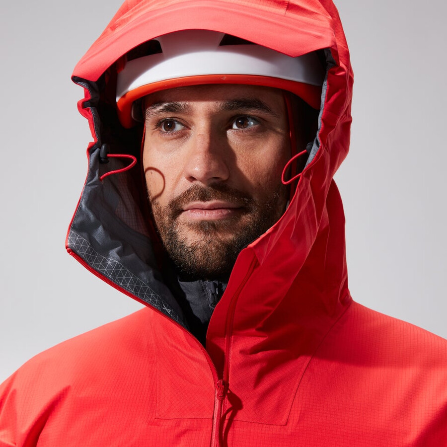 los hombres del mtn guide alpine pro chaqueta de gore-tex - rojo berghaus