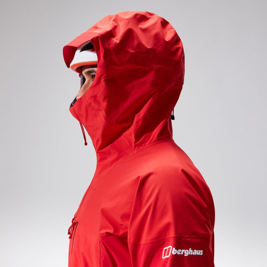los hombres del mtn guide alpine pro chaqueta de gore-tex - rojo berghaus