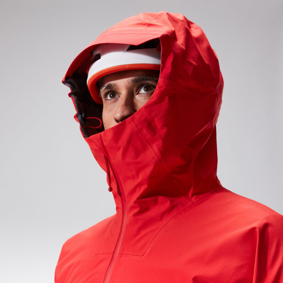 los hombres del mtn guide alpine pro chaqueta de gore-tex - rojo berghaus