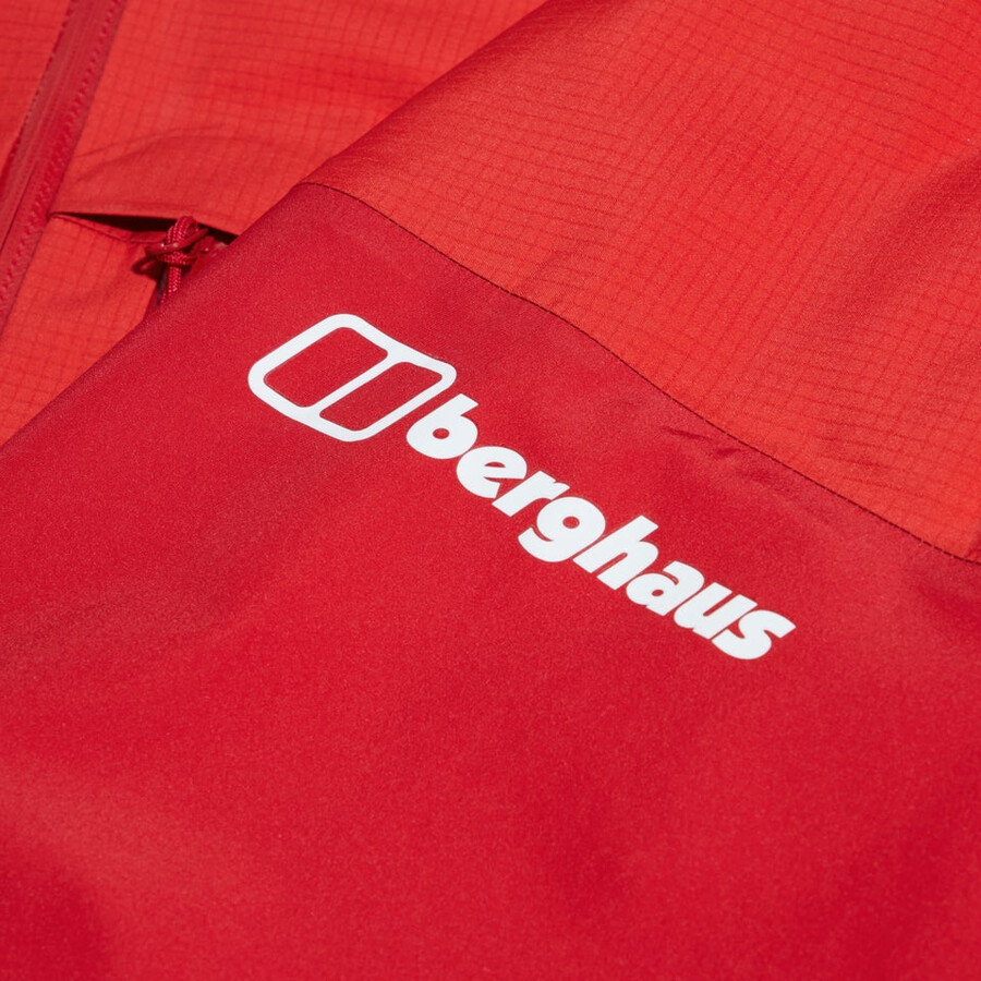 los hombres del mtn guide alpine pro chaqueta de gore-tex - rojo berghaus