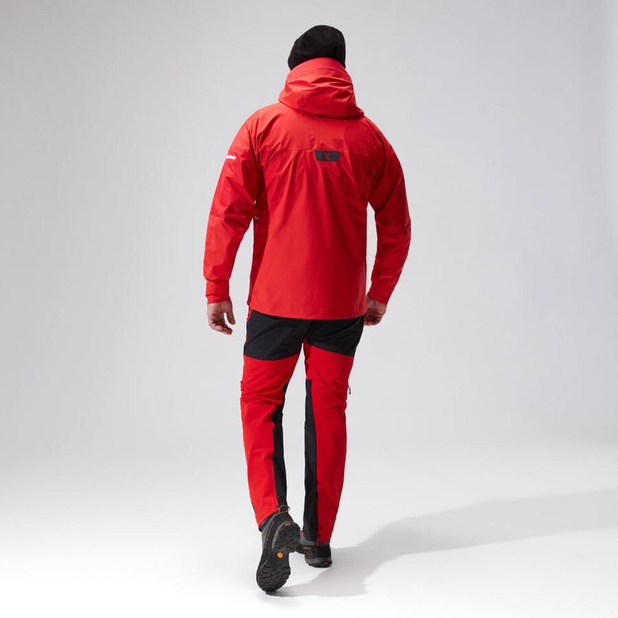 los hombres del mtn guide alpine pro chaqueta de gore-tex - rojo berghaus