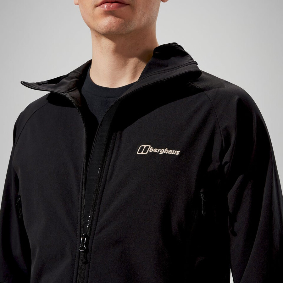 los hombres skelbo chaqueta - negro berghaus