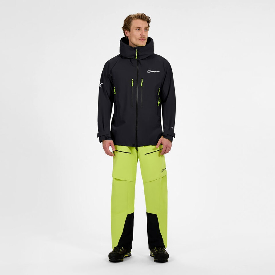 los hombres extrem vanguardia chaqueta de gore-tex - negro berghaus