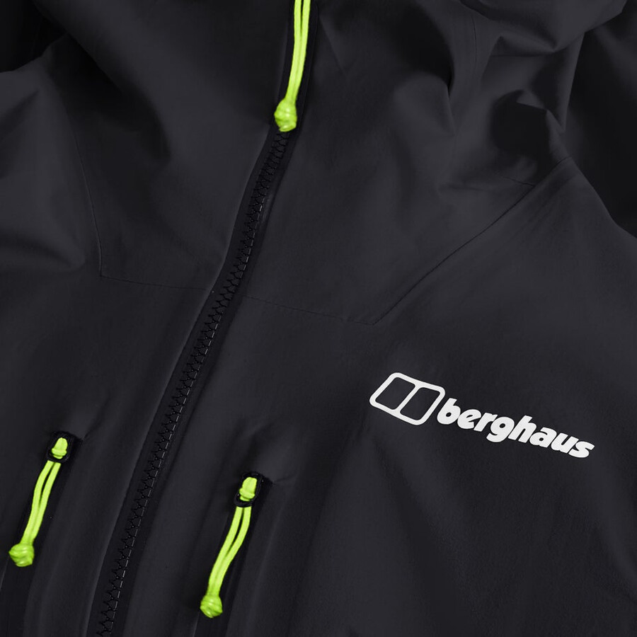 los hombres extrem vanguardia chaqueta de gore-tex - negro berghaus