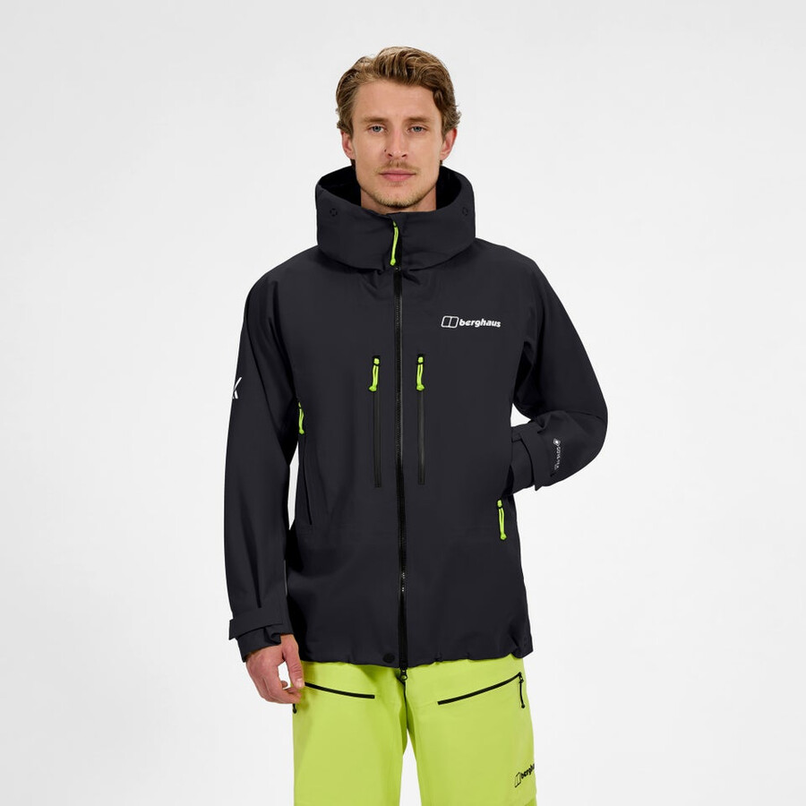 los hombres extrem vanguardia chaqueta de gore-tex - negro berghaus