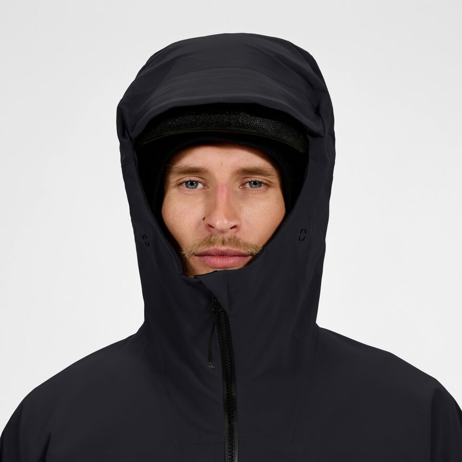 los hombres extrem vanguardia chaqueta de gore-tex - negro berghaus