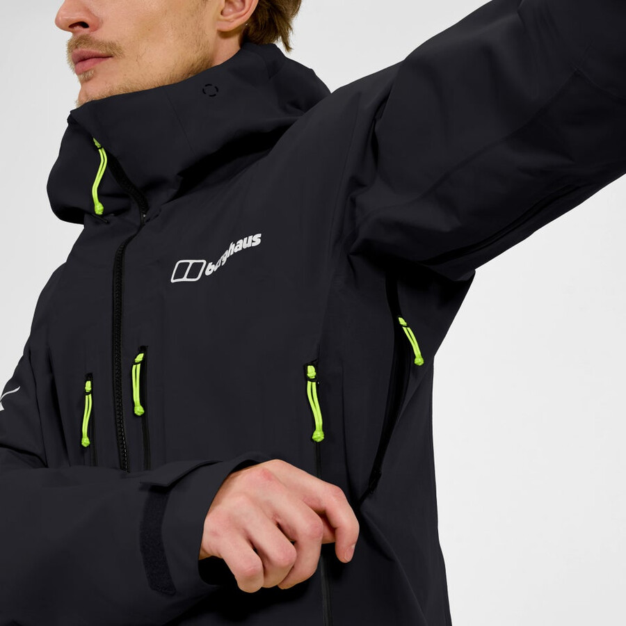 los hombres extrem vanguardia chaqueta de gore-tex - negro berghaus