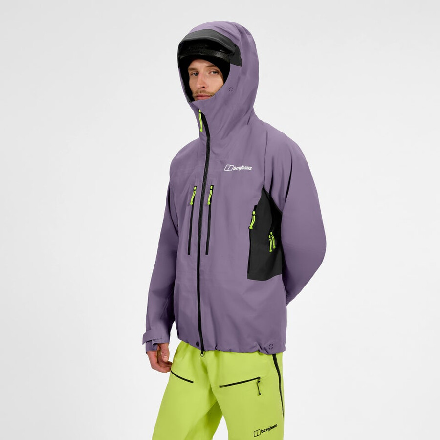 los hombres extrem vanguardia chaqueta de gore-tex - púrpura berghaus