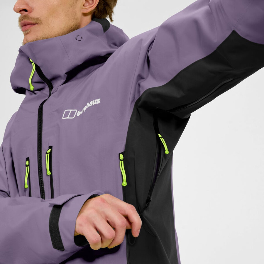 los hombres extrem vanguardia chaqueta de gore-tex - púrpura berghaus