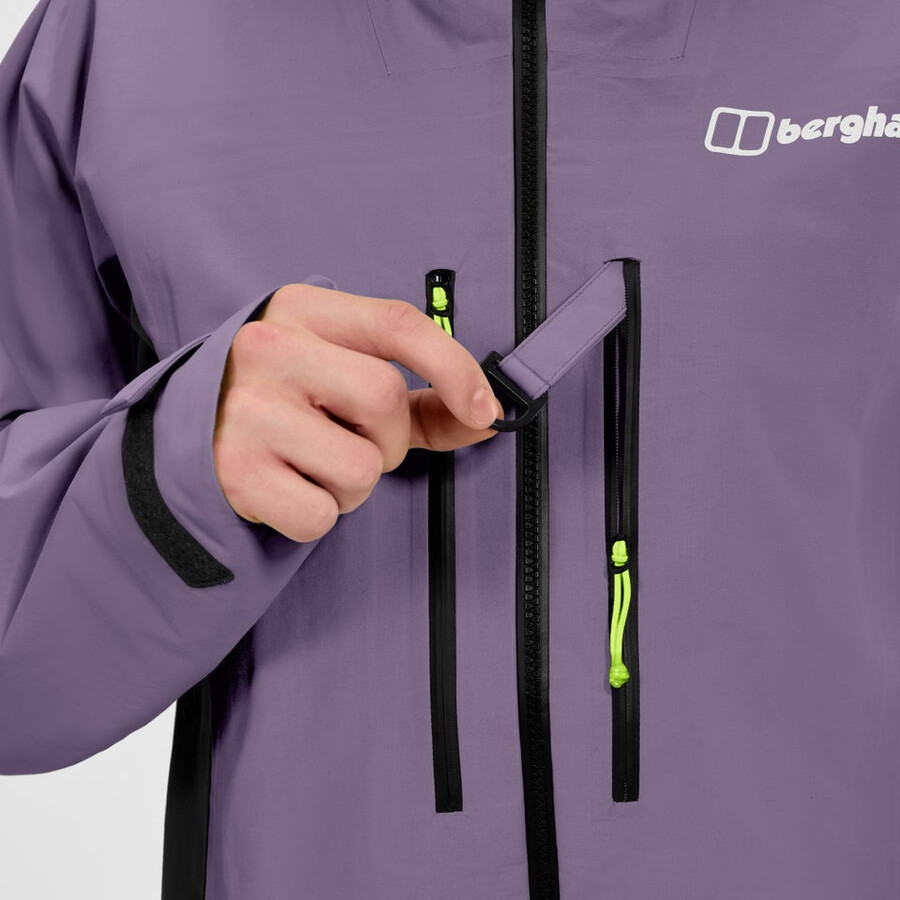 los hombres extrem vanguardia chaqueta de gore-tex - púrpura berghaus