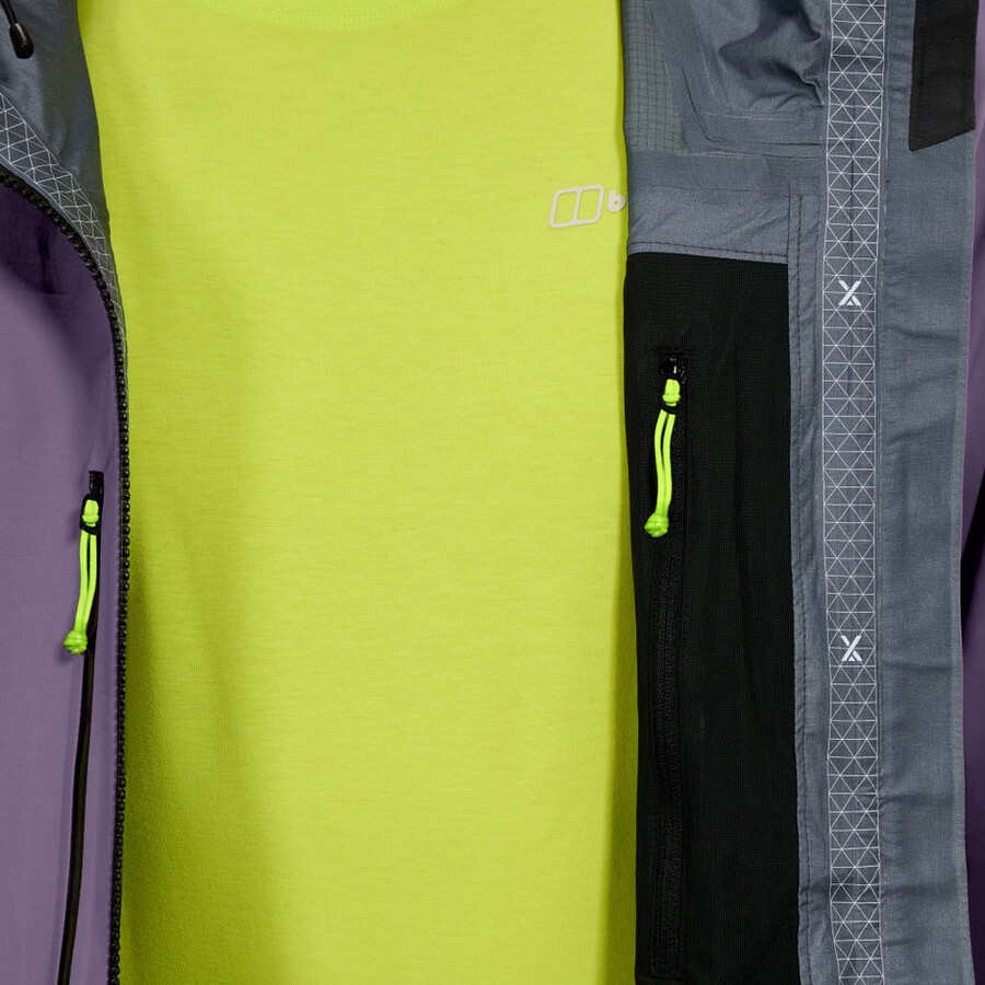 los hombres extrem vanguardia chaqueta de gore-tex - púrpura berghaus