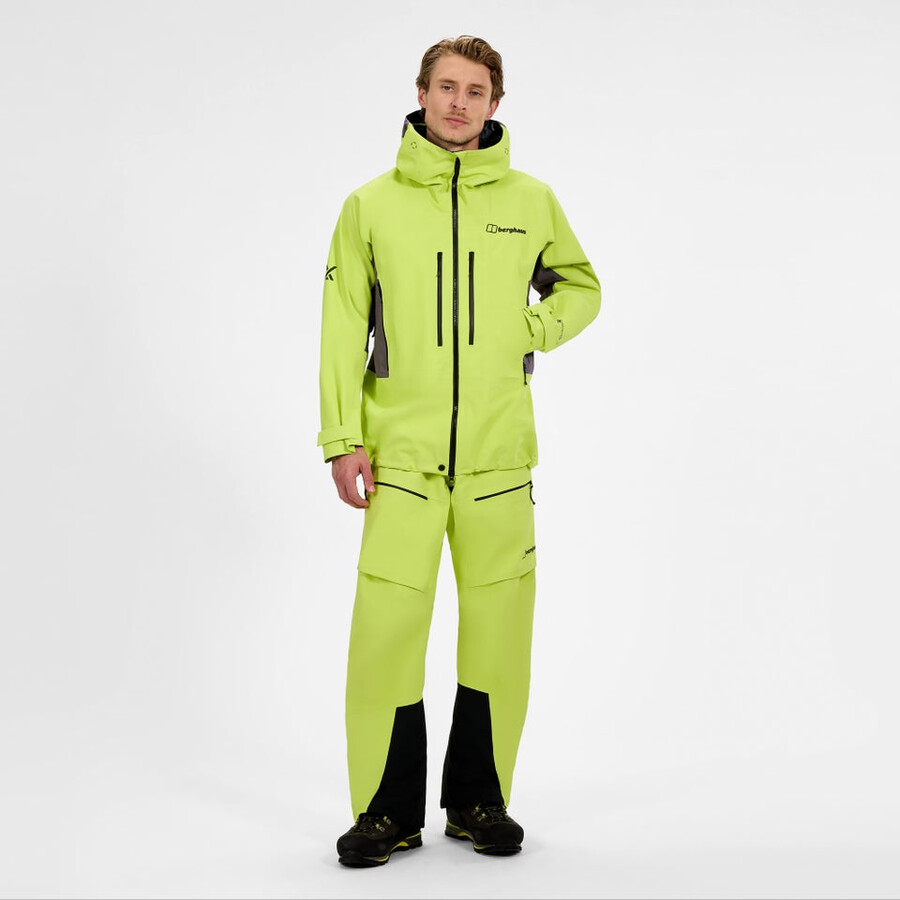 los hombres extrem vanguardia chaqueta de gore-tex - amarillopúrpura berghaus