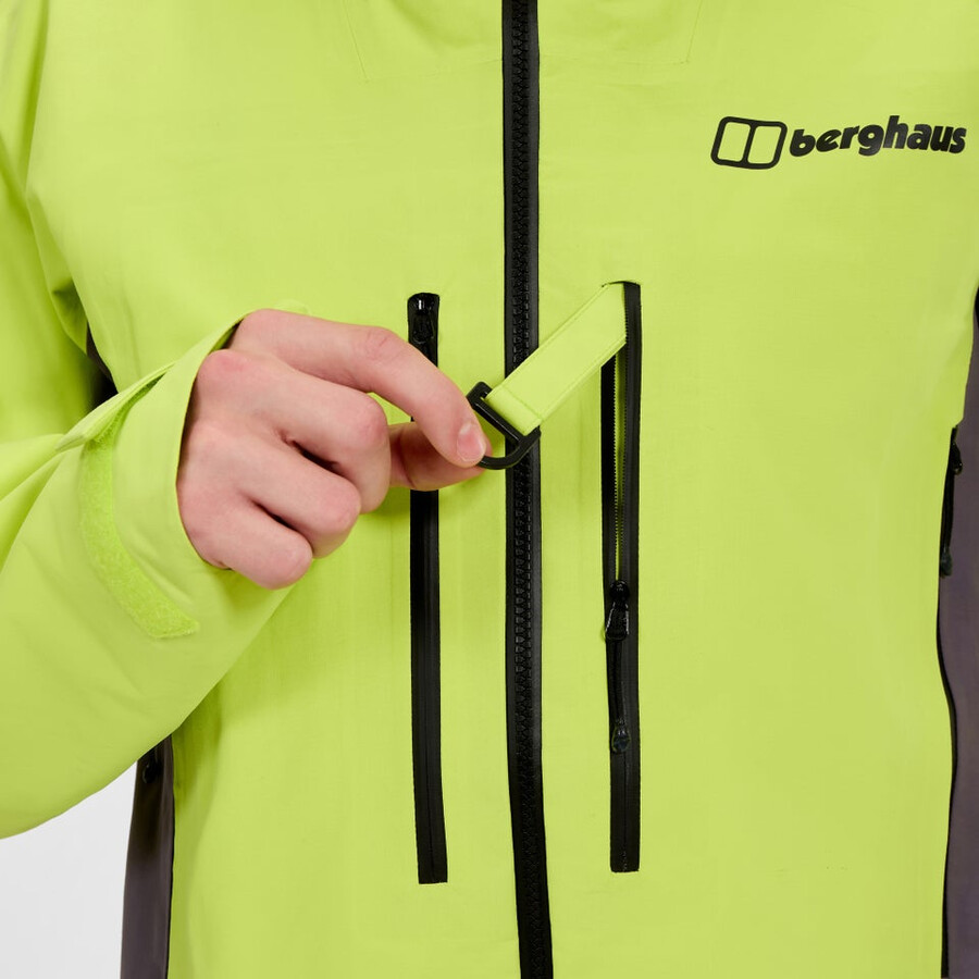los hombres extrem vanguardia chaqueta de gore-tex - amarillopúrpura berghaus