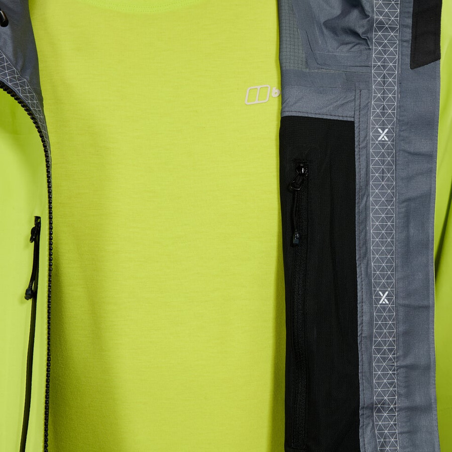 los hombres extrem vanguardia chaqueta de gore-tex - amarillopúrpura berghaus