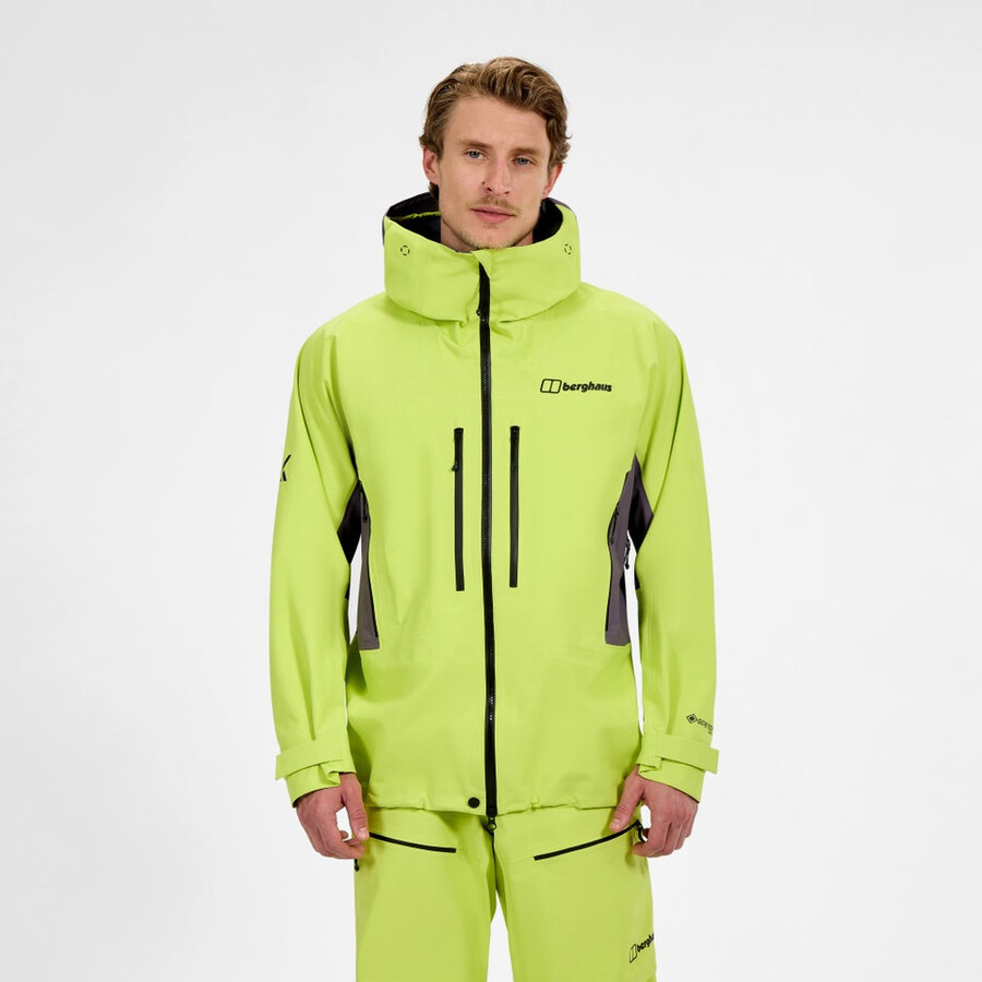los hombres extrem vanguardia chaqueta de gore-tex - amarillopúrpura berghaus
