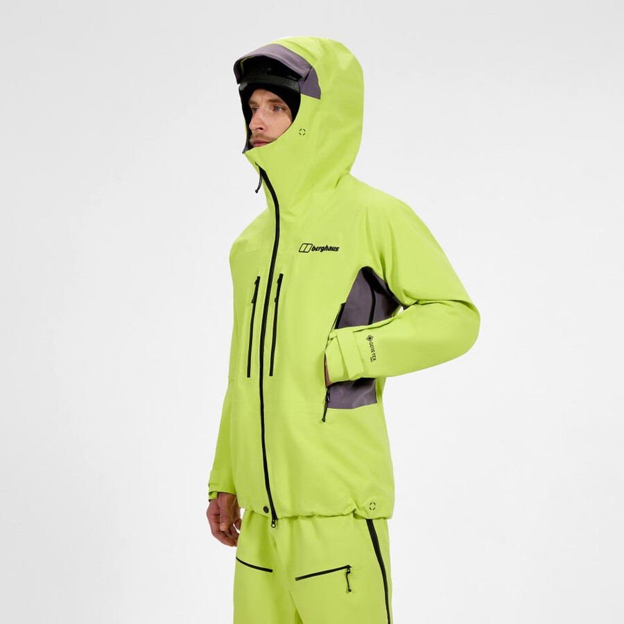 los hombres extrem vanguardia chaqueta de gore-tex - amarillopúrpura berghaus