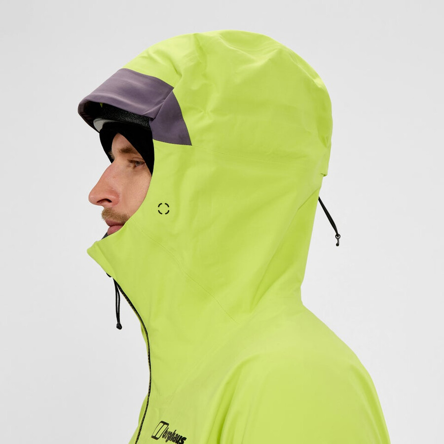 los hombres extrem vanguardia chaqueta de gore-tex - amarillopúrpura berghaus