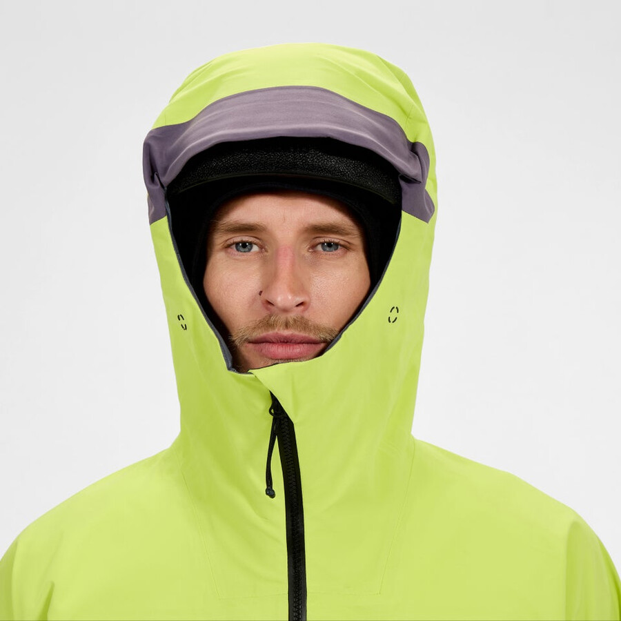 los hombres extrem vanguardia chaqueta de gore-tex - amarillopúrpura berghaus