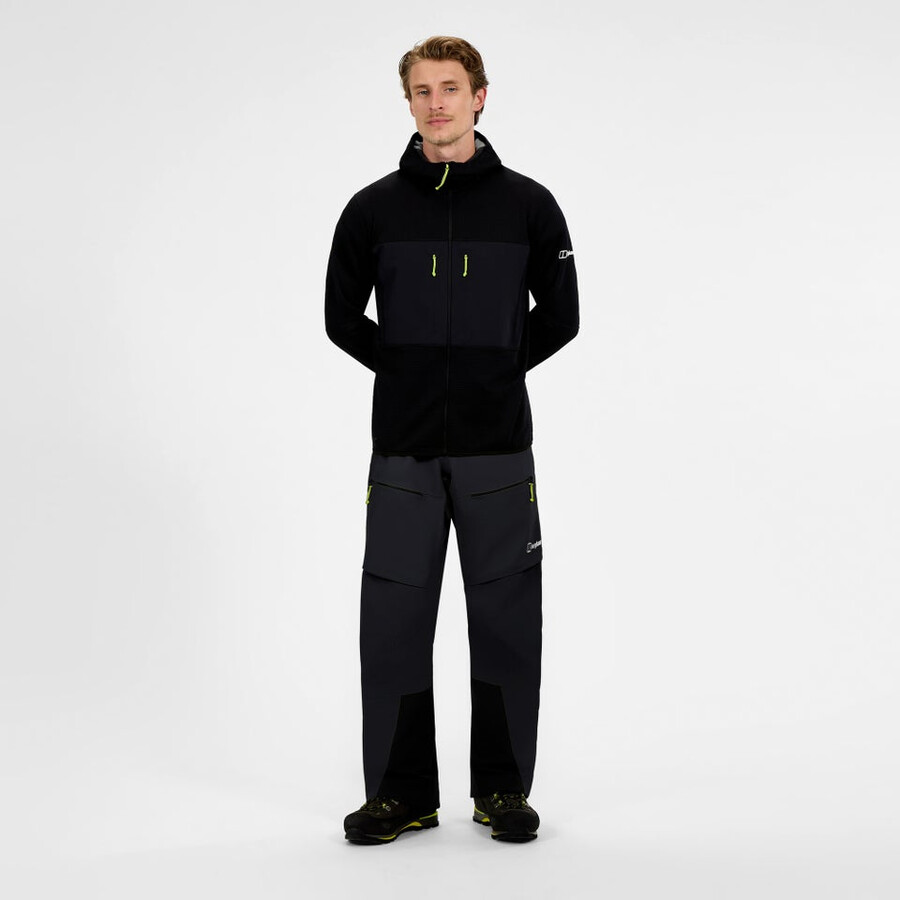 los hombres extrem vanguardia de gore-tex pantalones - negro berghaus