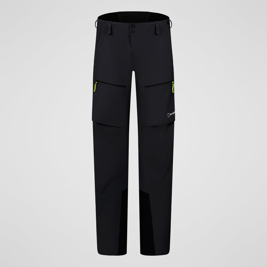 los hombres extrem vanguardia de gore-tex pantalones - negro berghaus