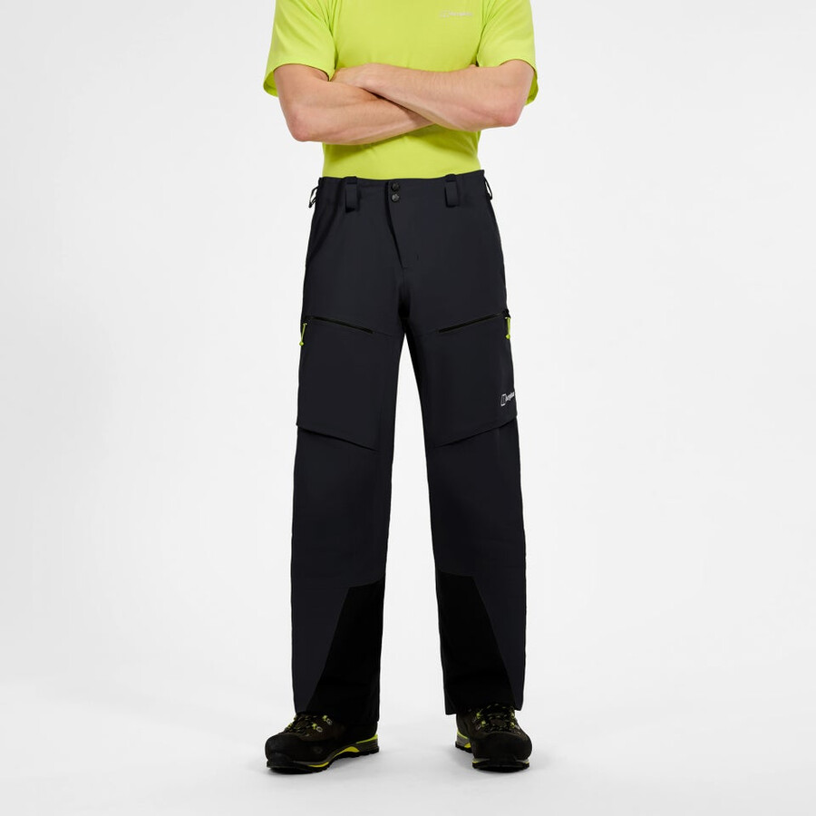los hombres extrem vanguardia de gore-tex pantalones - negro berghaus