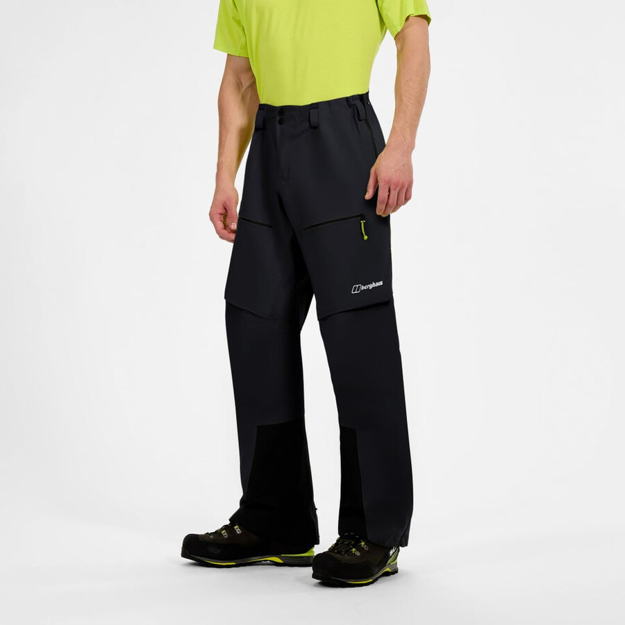 los hombres extrem vanguardia de gore-tex pantalones - negro berghaus
