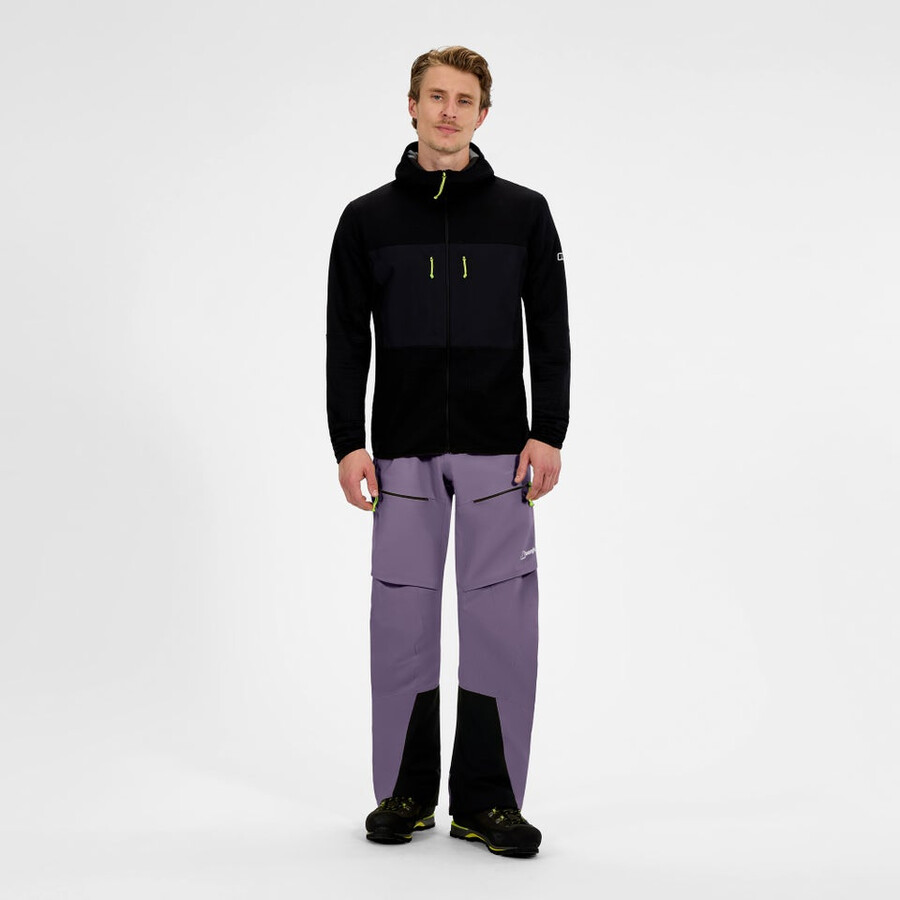 los hombres extrem vanguardia de gore-tex pantalones púrpura berghaus