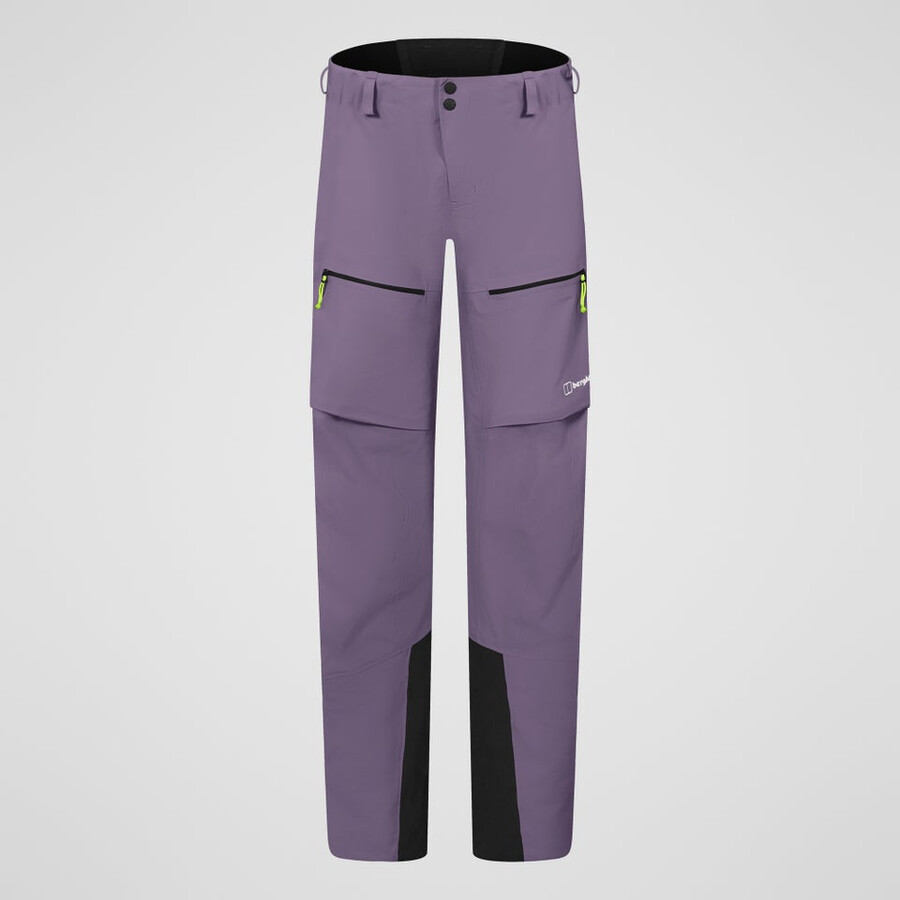 los hombres extrem vanguardia de gore-tex pantalones púrpura berghaus