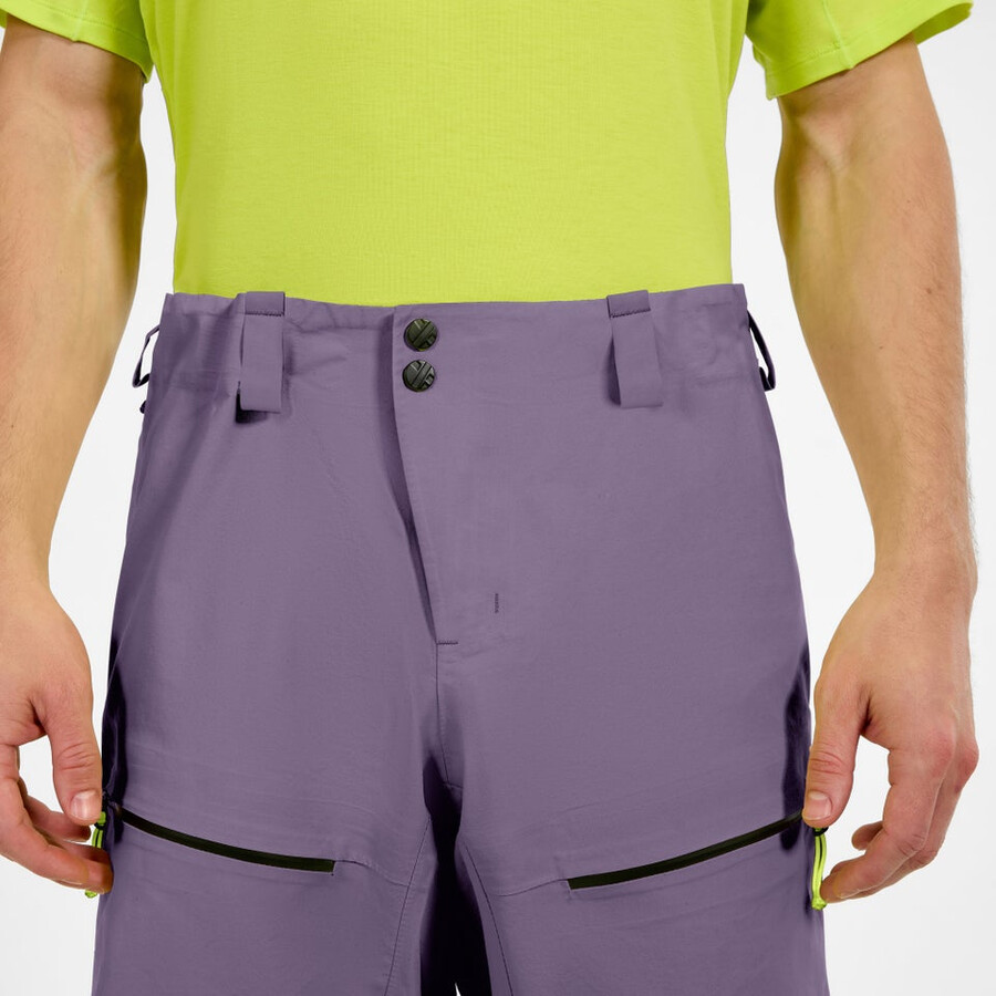 los hombres extrem vanguardia de gore-tex pantalones púrpura berghaus
