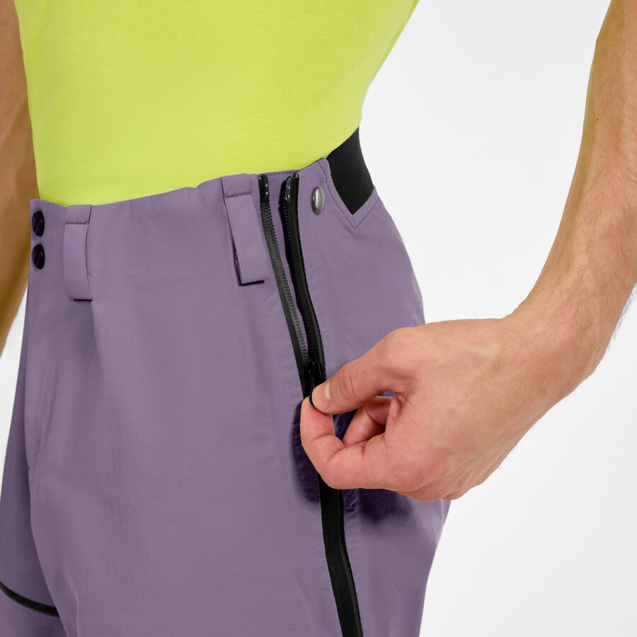 los hombres extrem vanguardia de gore-tex pantalones púrpura berghaus