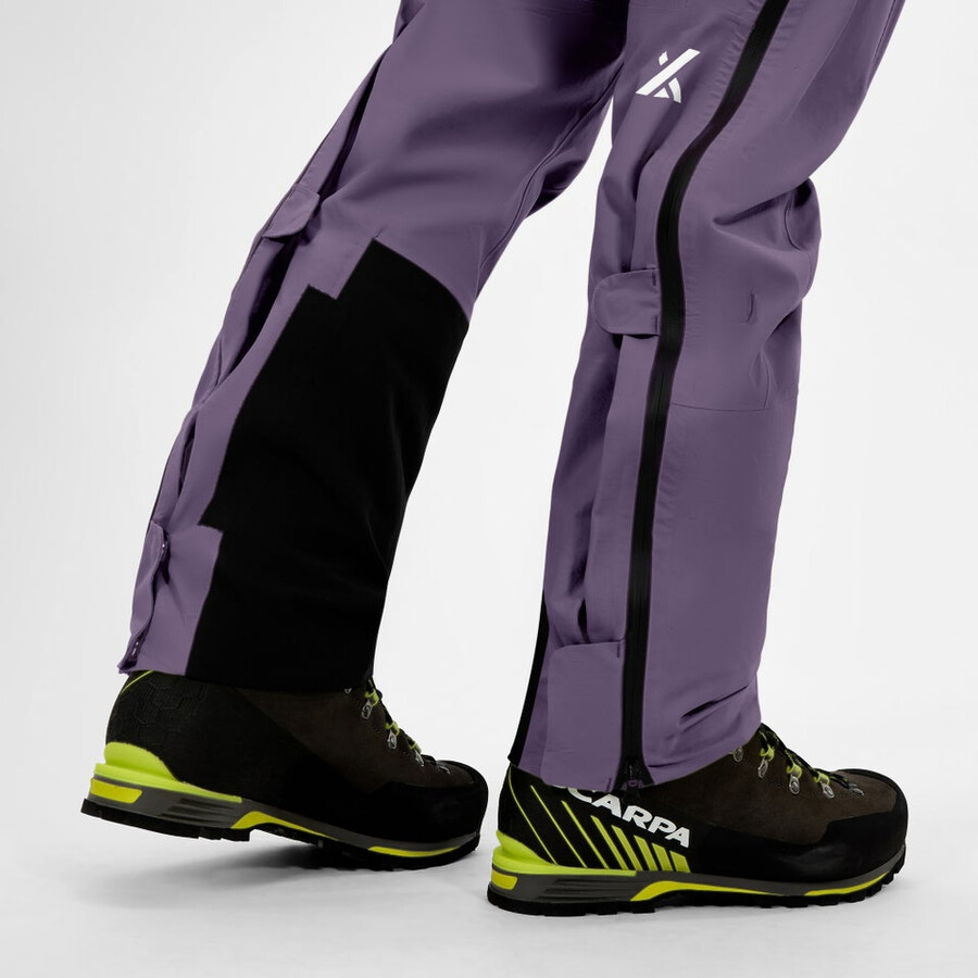 los hombres extrem vanguardia de gore-tex pantalones púrpura berghaus