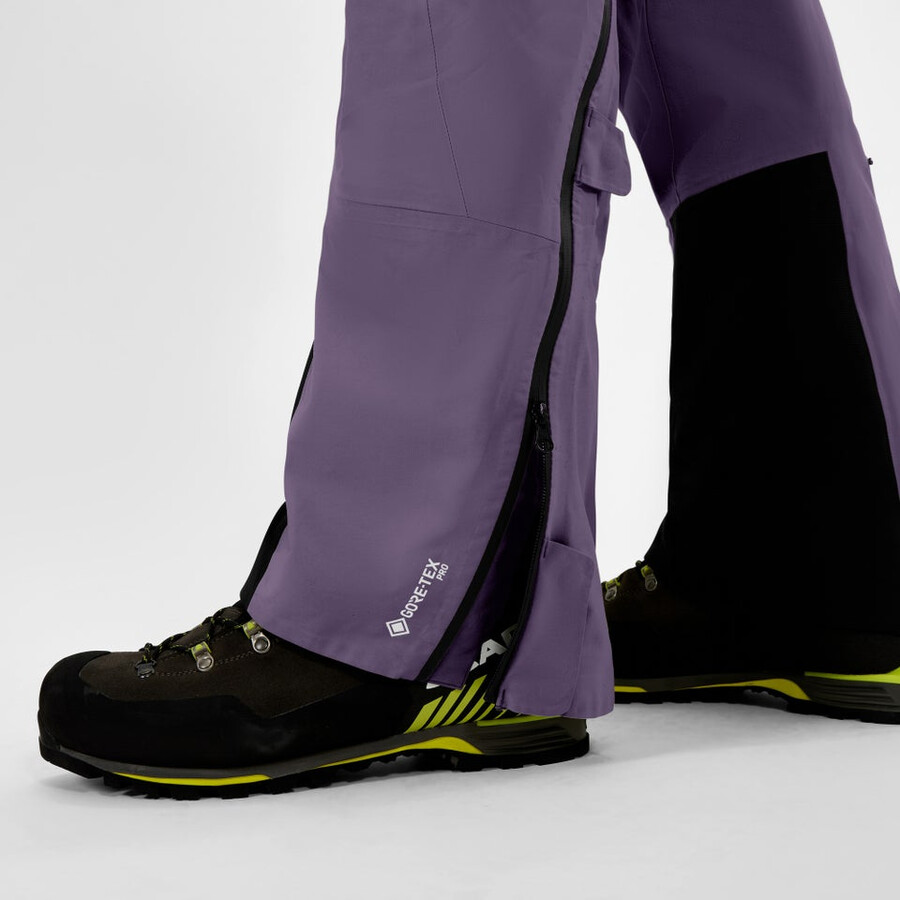 los hombres extrem vanguardia de gore-tex pantalones púrpura berghaus