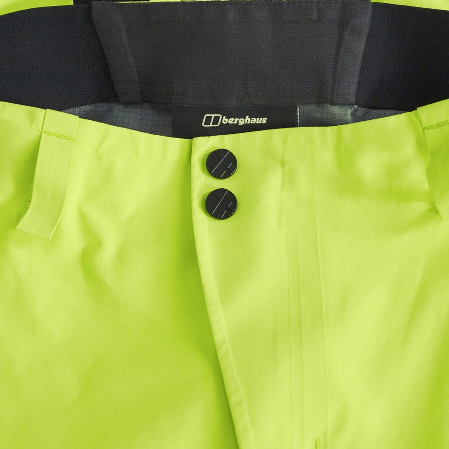 los hombres extrem vanguardia de gore-tex pantalón amarillo berghaus