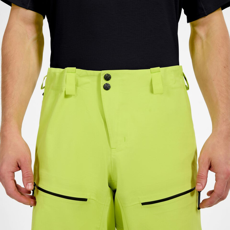 los hombres extrem vanguardia de gore-tex pantalón amarillo berghaus