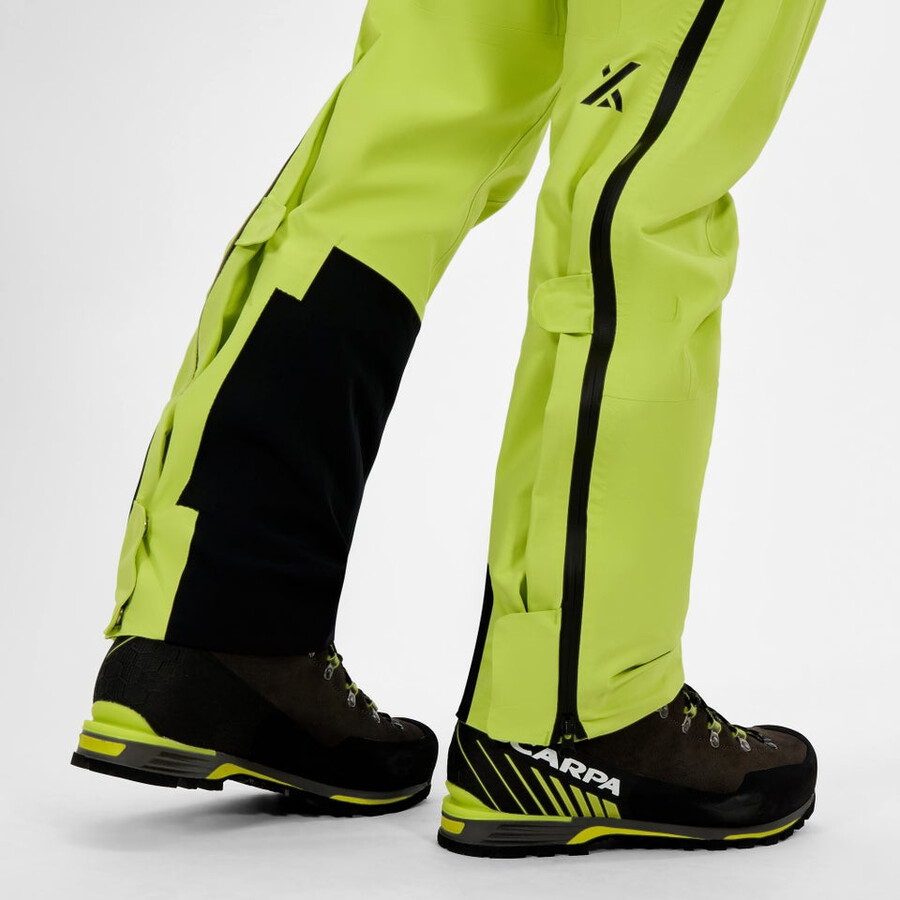 los hombres extrem vanguardia de gore-tex pantalón amarillo berghaus
