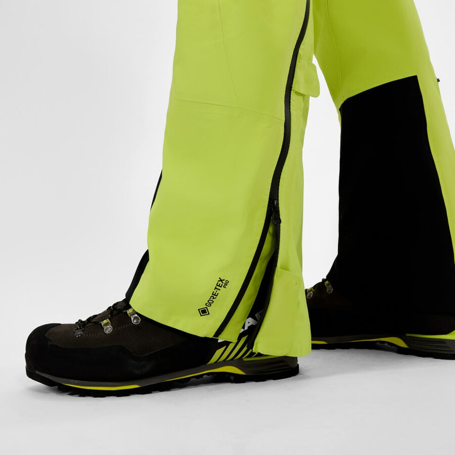 los hombres extrem vanguardia de gore-tex pantalón amarillo berghaus