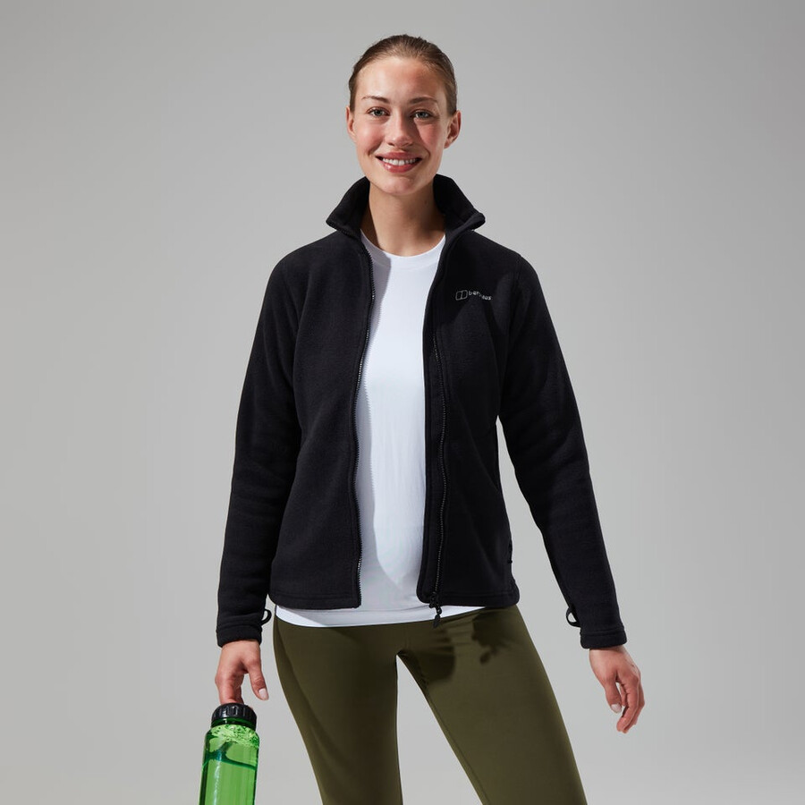 las mujeres del prisma de polartec interactivo de la chaqueta - negro berghaus