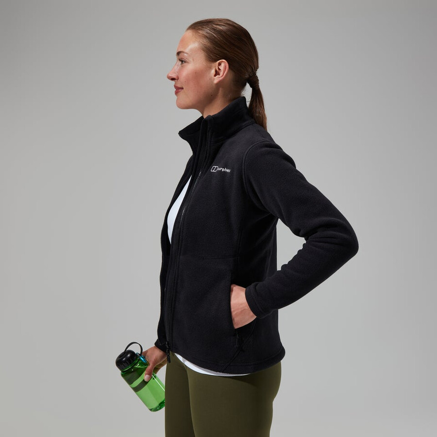 las mujeres del prisma de polartec interactivo de la chaqueta - negro berghaus