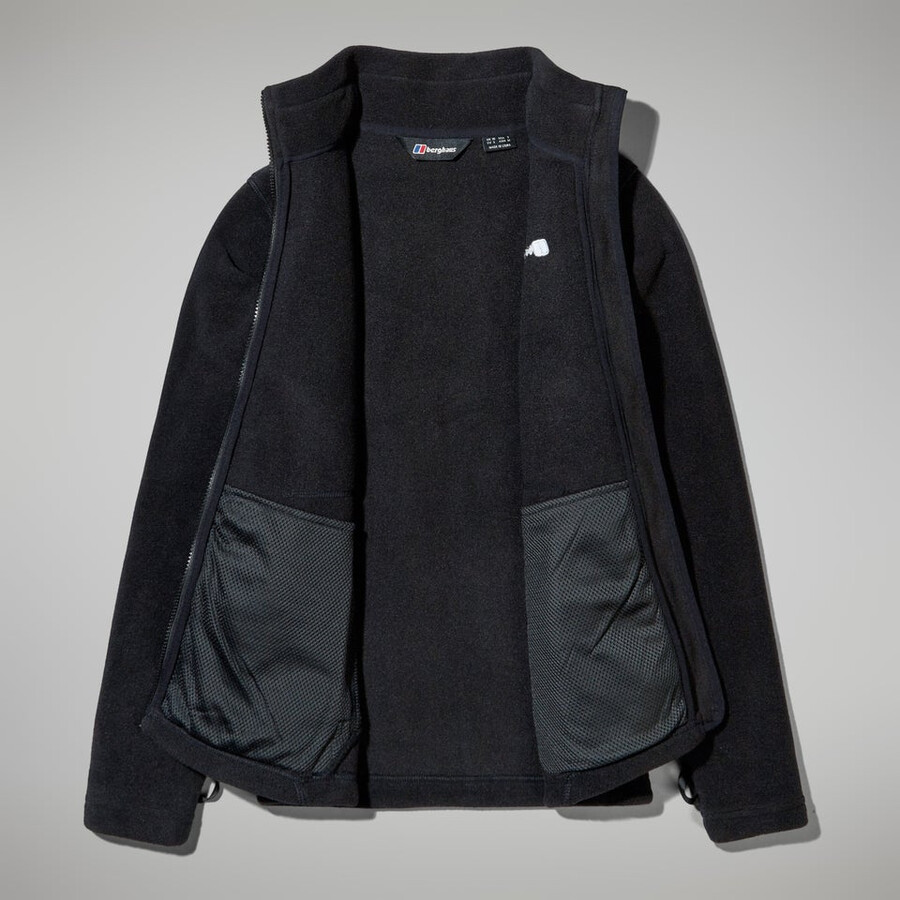 las mujeres del prisma de polartec interactivo de la chaqueta - negro berghaus