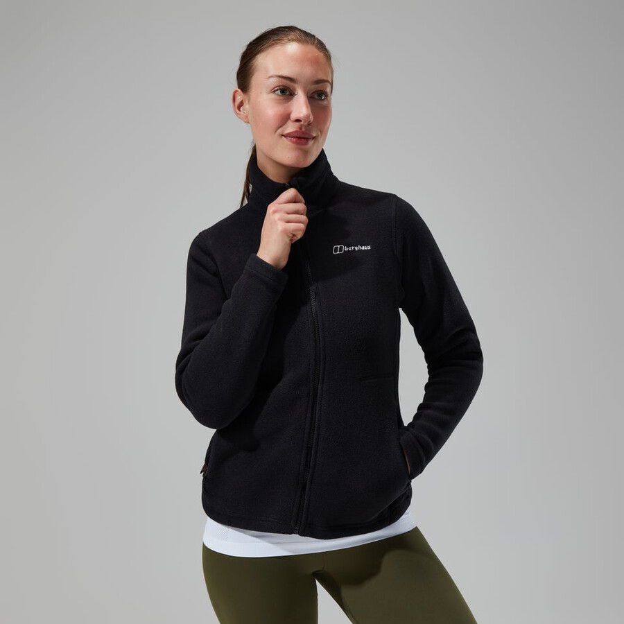 las mujeres del prisma de polartec interactivo de la chaqueta - negro berghaus