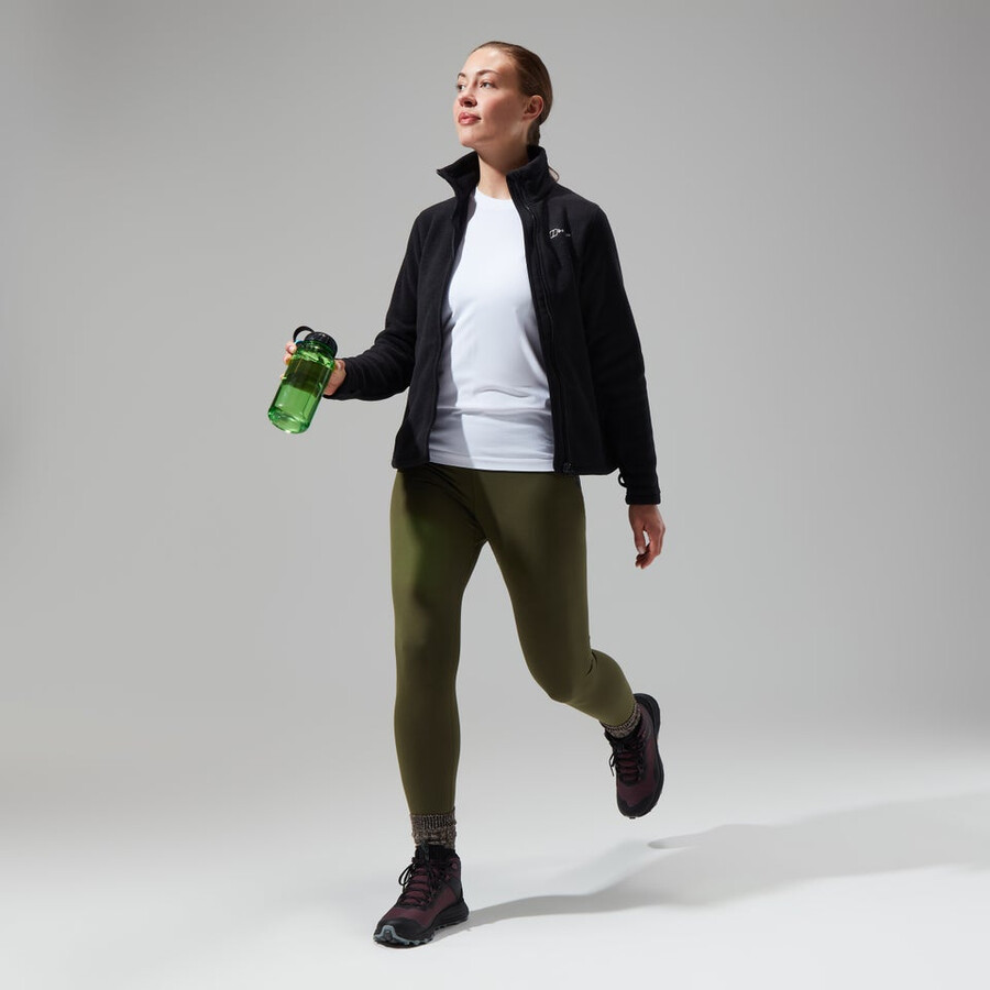 las mujeres del prisma de polartec interactivo de la chaqueta - negro berghaus