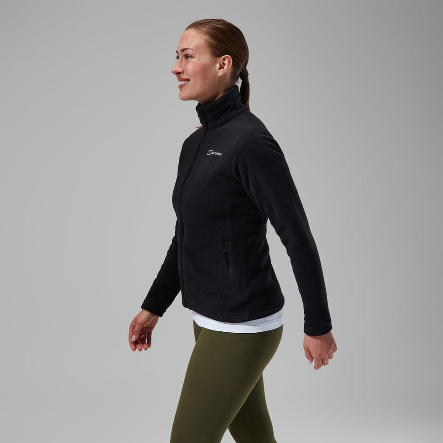 las mujeres del prisma de polartec interactivo de la chaqueta - negro berghaus