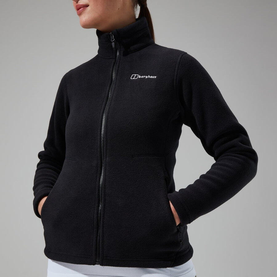 las mujeres del prisma de polartec interactivo de la chaqueta - negro berghaus